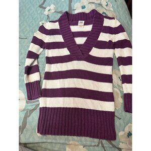 6 FOR $15 Faded glory 6-6x purple striped sweater